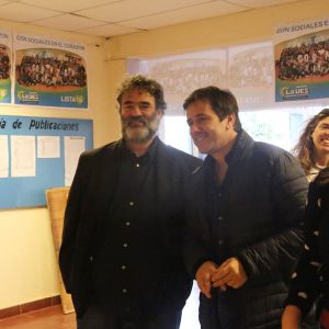 Sociales: Los Recalde, Kicillof y Tomada llevaron su apoyo a Glenn