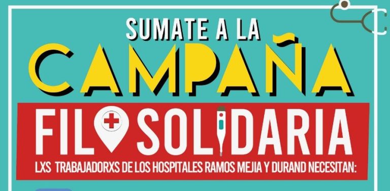 Campaña solidaria del CEFyL con hospitales de CABA