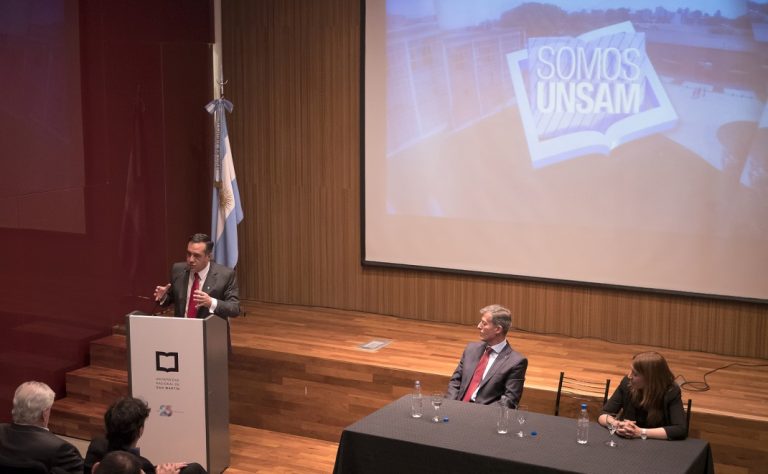 Finocchiaro llevó el respaldo del gobierno a la nueva gestión de la UNSAM