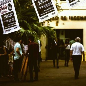 Hubo alta adhesión al paro de docentes universitarios